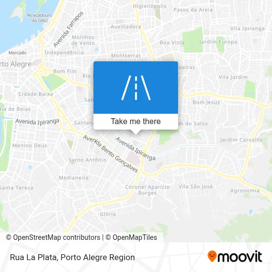 Rua La Plata map