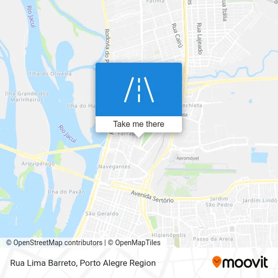 Rua Lima Barreto map