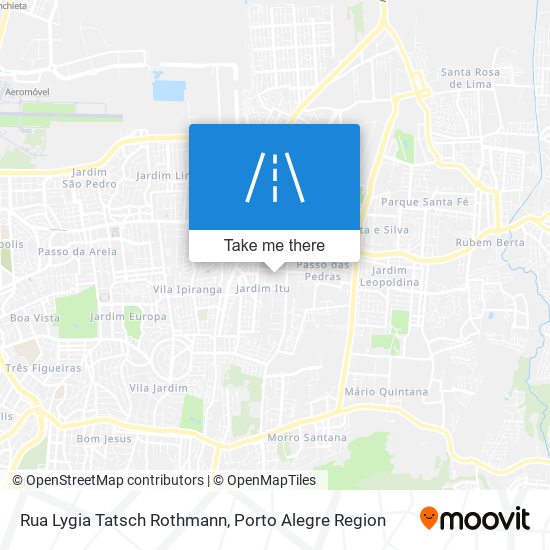 Mapa Rua Lygia Tatsch Rothmann