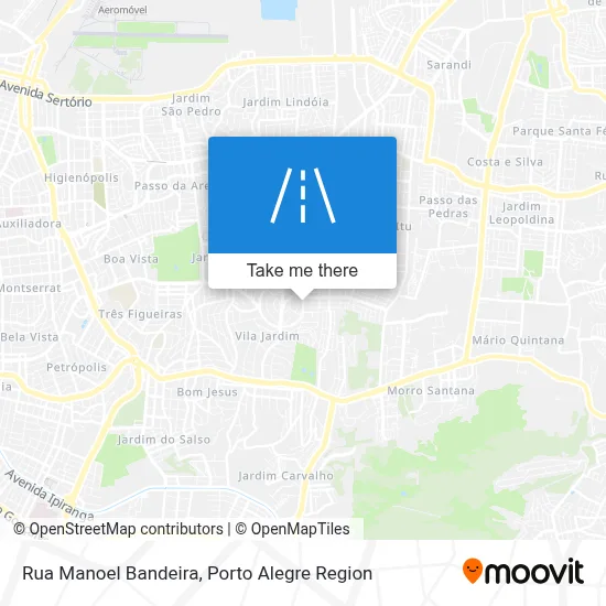 Rua Manoel Bandeira map
