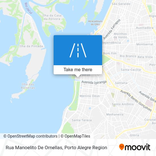 Rua Manoelito De Ornellas map