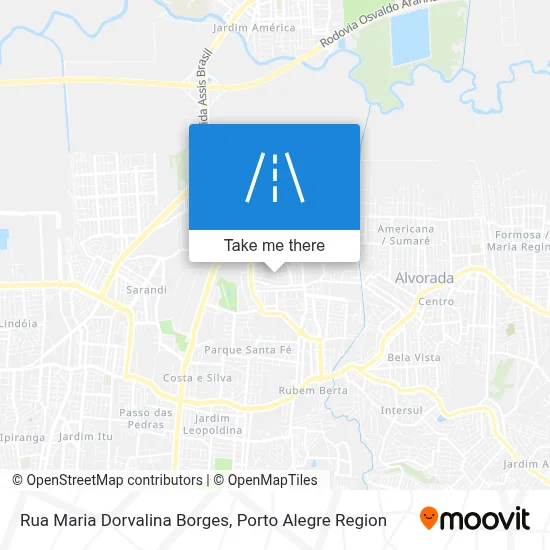 Rua Maria Dorvalina Borges map