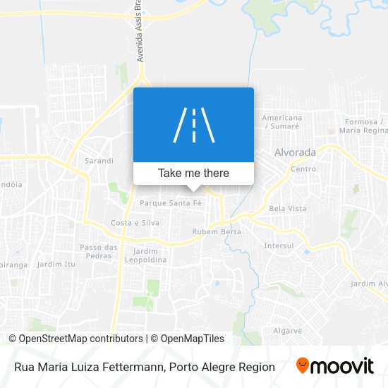 Rua Maria Luiza Fettermann map