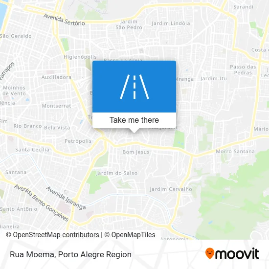 Rua Moema map