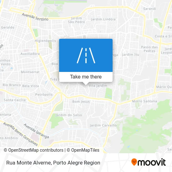 Rua Monte Alverne map