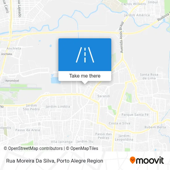 Rua Moreira Da Silva map