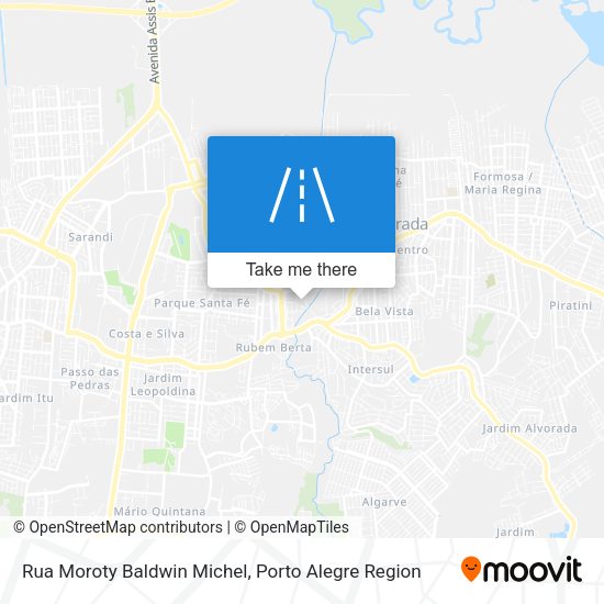 Rua Moroty Baldwin Michel map