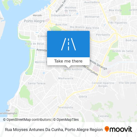 Mapa Rua Moyses Antunes Da Cunha