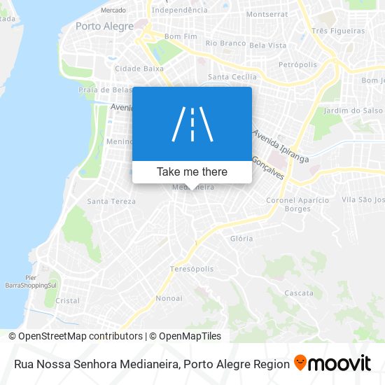 Mapa Rua Nossa Senhora Medianeira