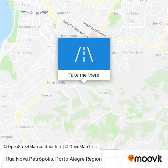 Mapa Rua Nova Petrópolis