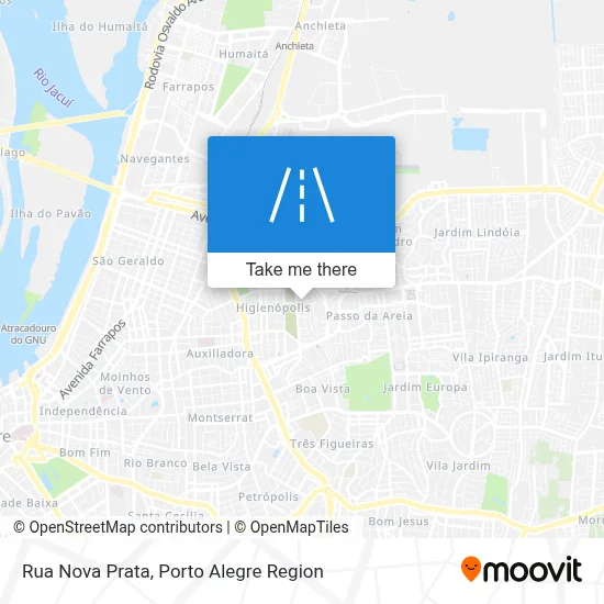 Rua Nova Prata map