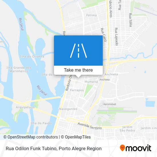 Rua Odilon Funk Tubino map