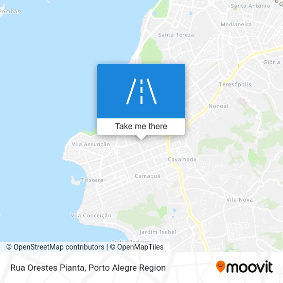 Rua Orestes Pianta map