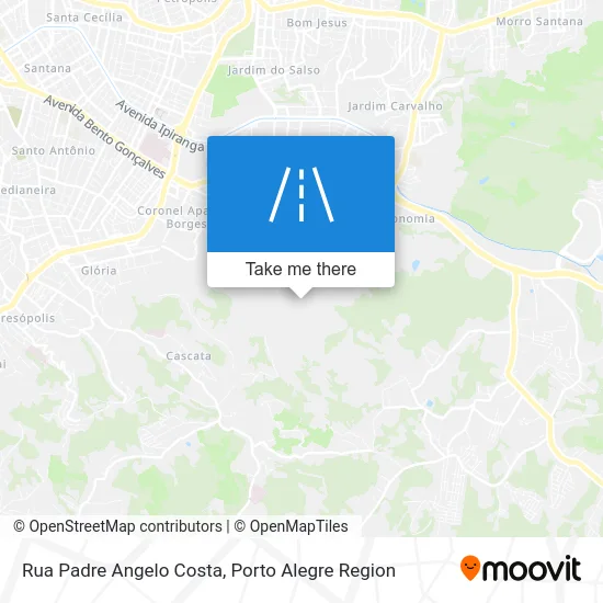 Rua Padre Angelo Costa map