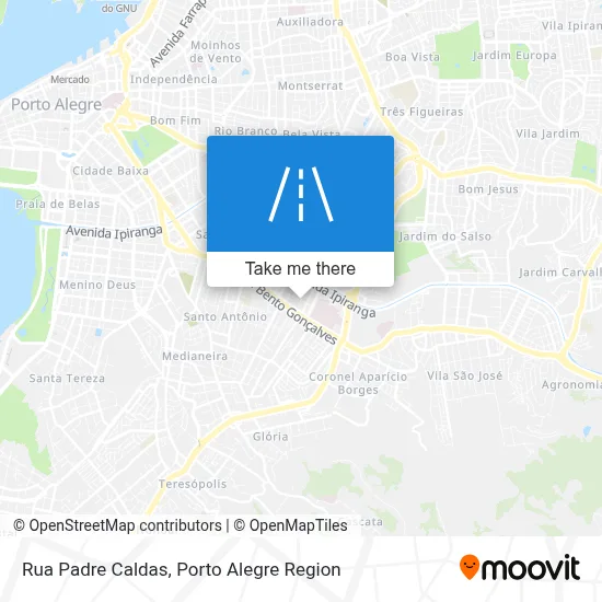 Rua Padre Caldas map