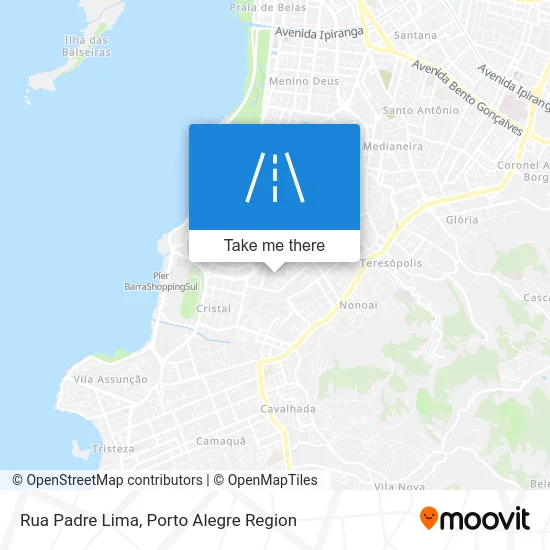 Rua Padre Lima map