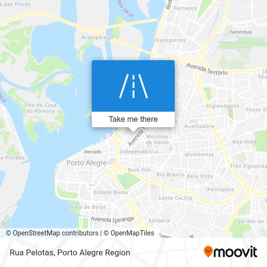Rua Pelotas map