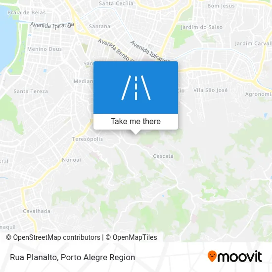 Rua Planalto map