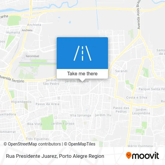 Rua Presidente Juarez map