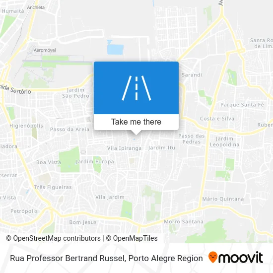 Rua Professor Bertrand Russel map