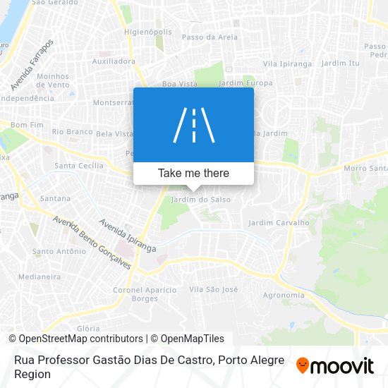 Rua Professor Gastão Dias De Castro map