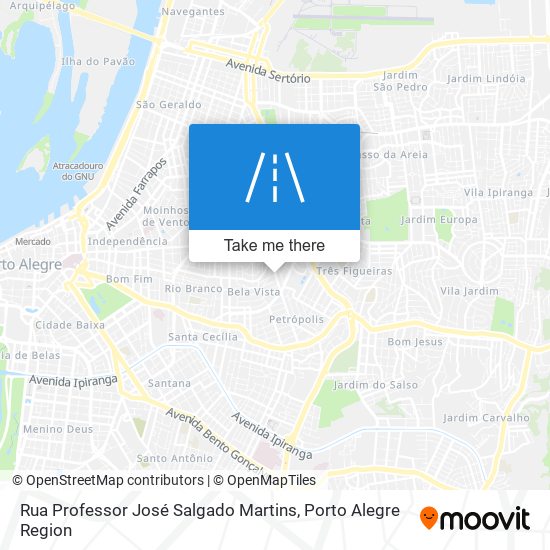 Mapa Rua Professor José Salgado Martins