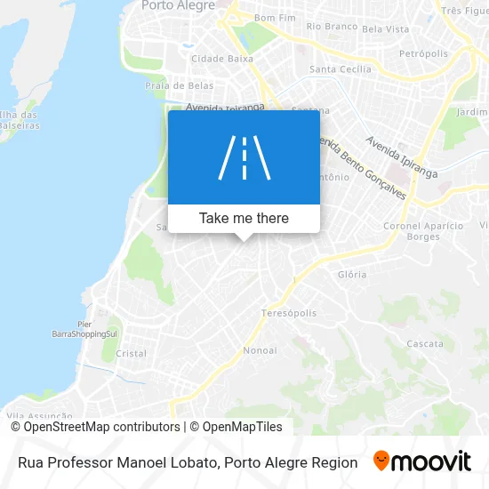 Rua Professor Manoel Lobato map