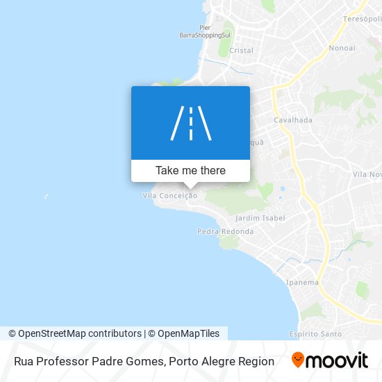 Rua Professor Padre Gomes map