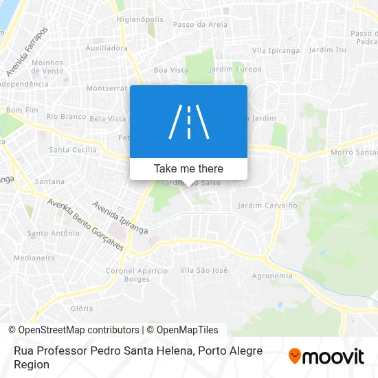 Rua Professor Pedro Santa Helena map
