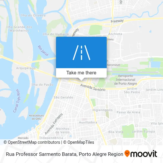 Rua Professor Sarmento Barata map