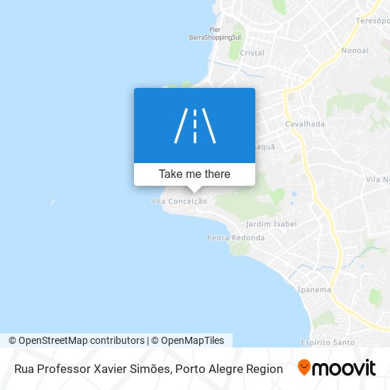 Mapa Rua Professor Xavier Simões