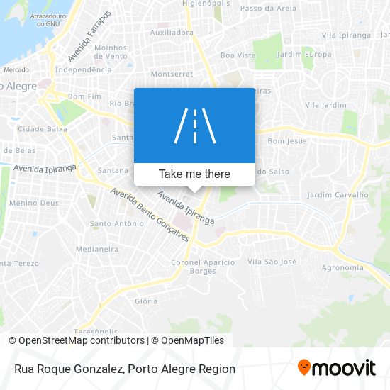 Mapa Rua Roque Gonzalez