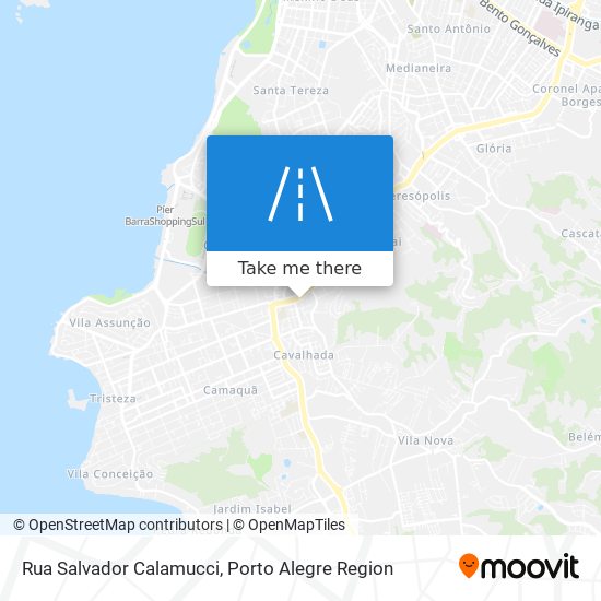 Mapa Rua Salvador Calamucci