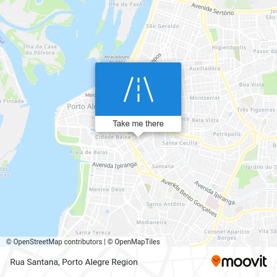 Rua Santana map