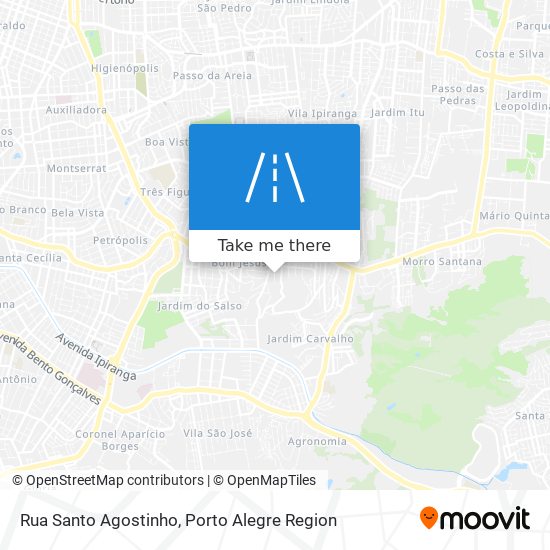 Mapa Rua Santo Agostinho