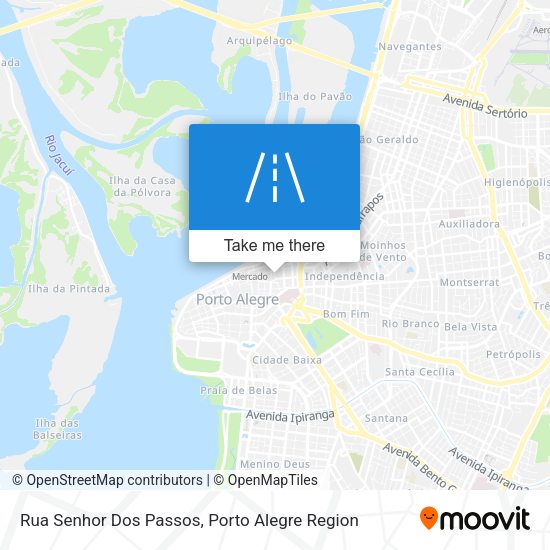 Rua Senhor Dos Passos map