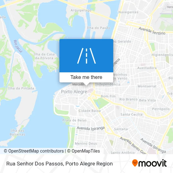 Rua Senhor Dos Passos map