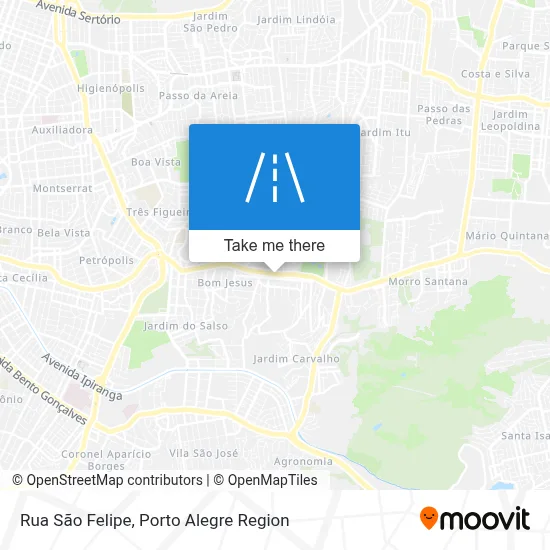 Rua São Felipe map
