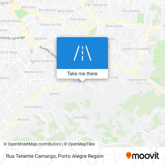 Rua Tenente Camargo map