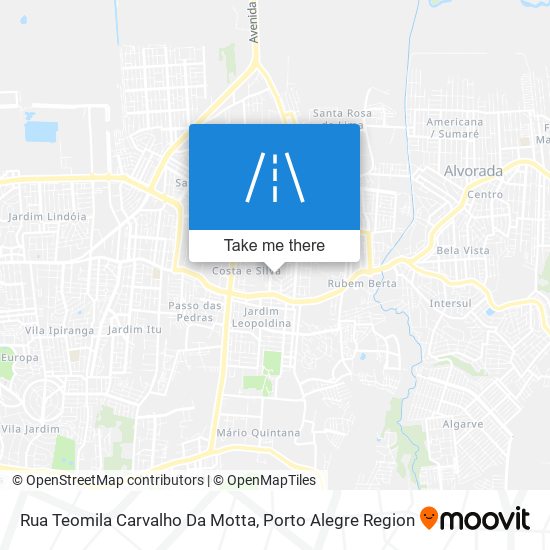 Rua Teomila Carvalho Da Motta map