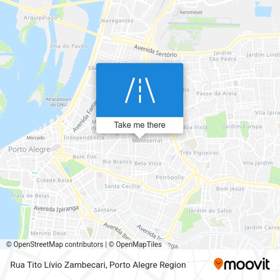 Rua Tito Lívio Zambecari map