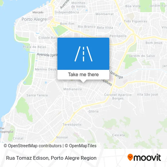 Rua Tomaz Edison map