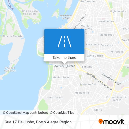 Mapa Rua 17 De Junho