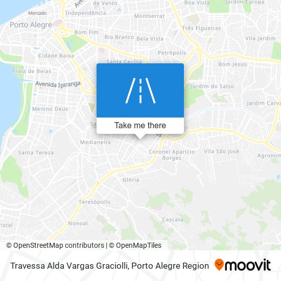 Mapa Travessa Alda Vargas Graciolli