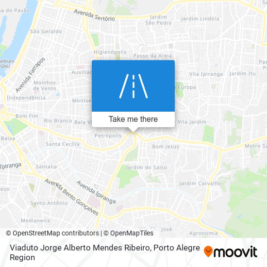 Viaduto Jorge Alberto Mendes Ribeiro map