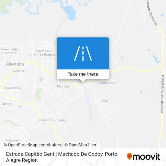 Estrada Capitão Gentil Machado De Godoy map