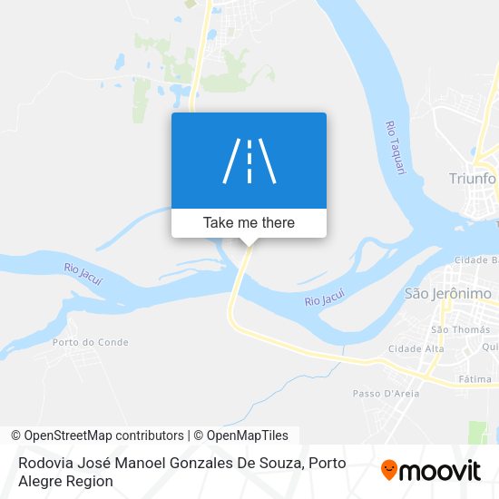 Rodovia José Manoel Gonzales De Souza map