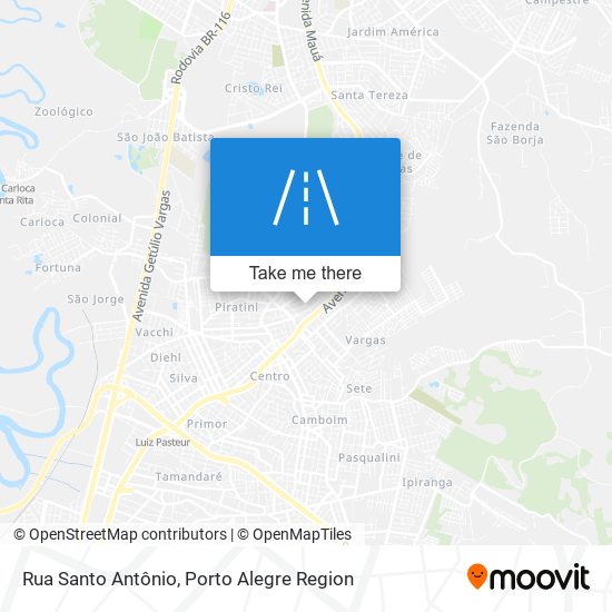 Mapa Rua Santo Antônio