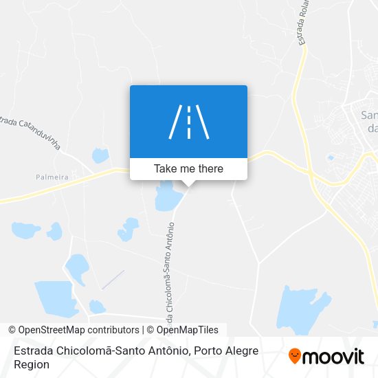 Estrada Chicolomã-Santo Antônio map