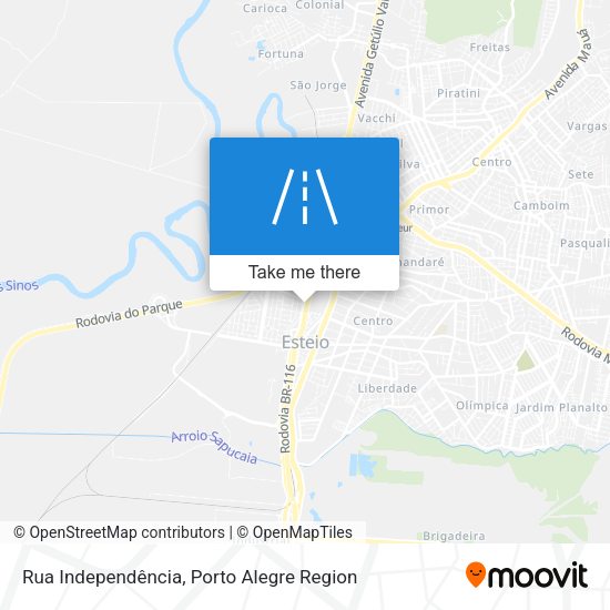 Rua Independência map